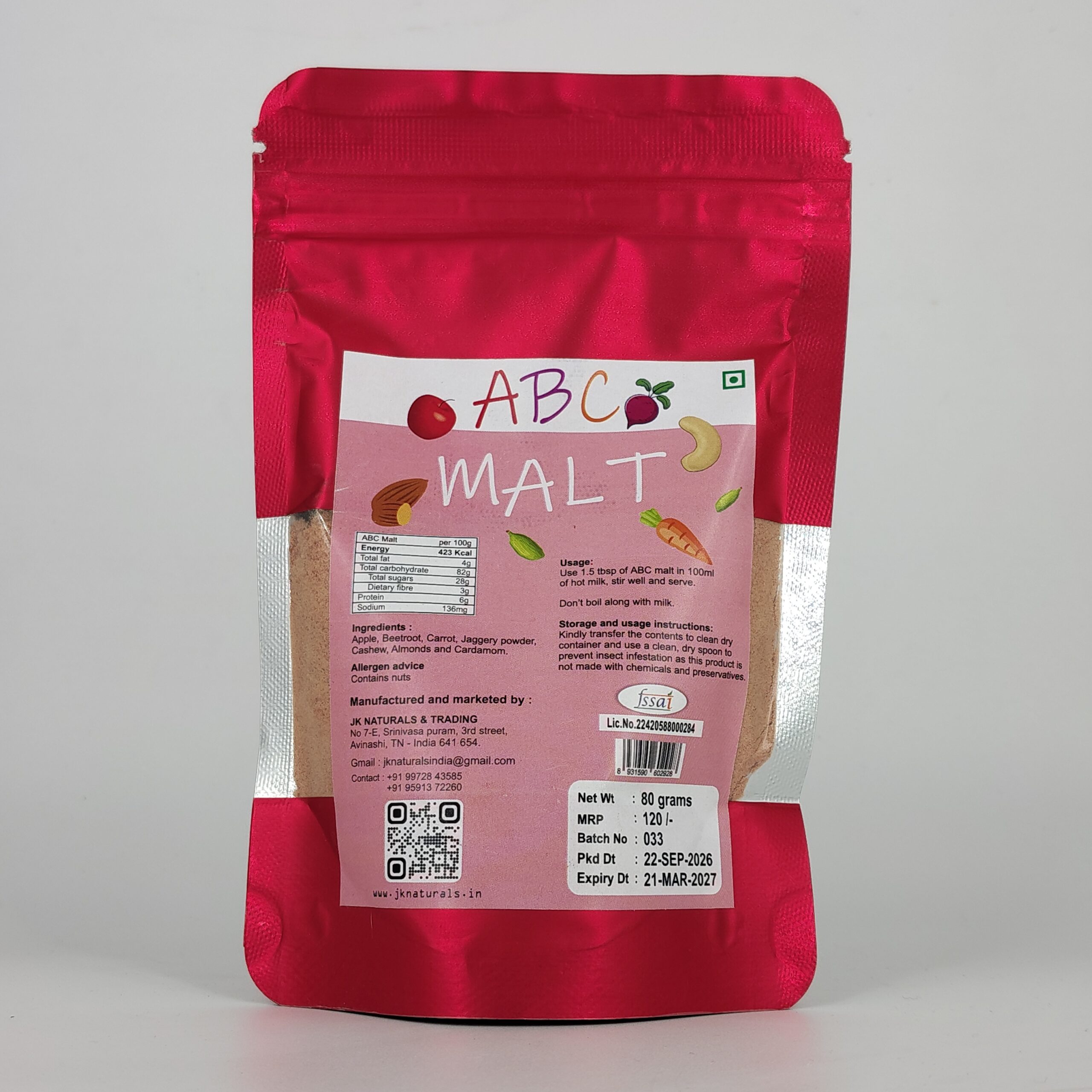 ABC Malt (Instant Mix With Milk) 80 grams